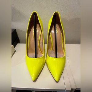 Olivia Neon Yellow Stilettos